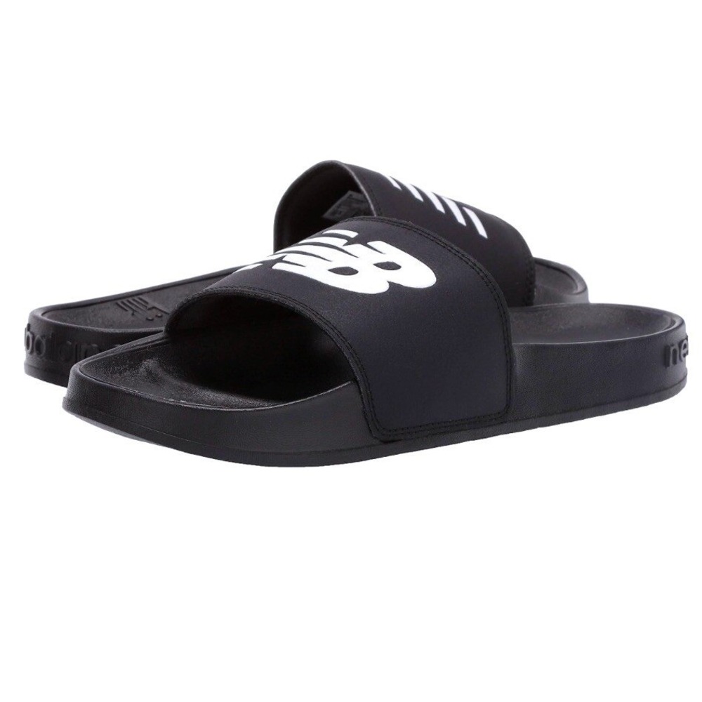 New Balance Women's 200 V1 Slip-On Slide Sandal Black & White Size 7 New